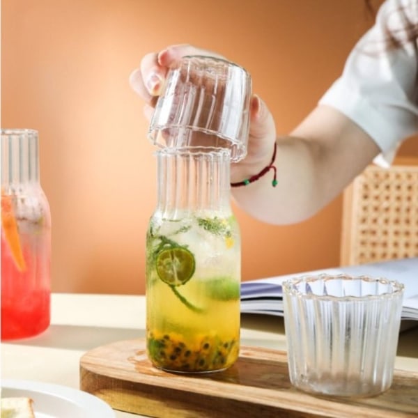 400ml/600ml Glas Vattenflaska Set Glaskruka 600ML 600ml