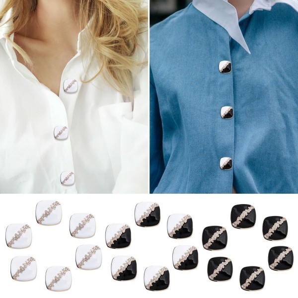 Rhinestone Buttons Paidan napit VALKOINEN 25MM6KPL 6KPL white 25MM6pcs-6pcs