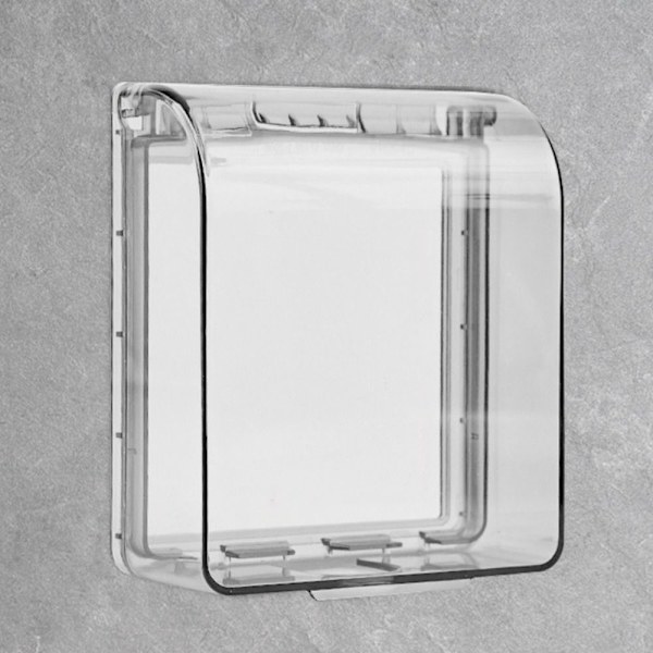 Bryterbeskyttende dekselkontakt Vanntett boks TRANSPARENT transparent