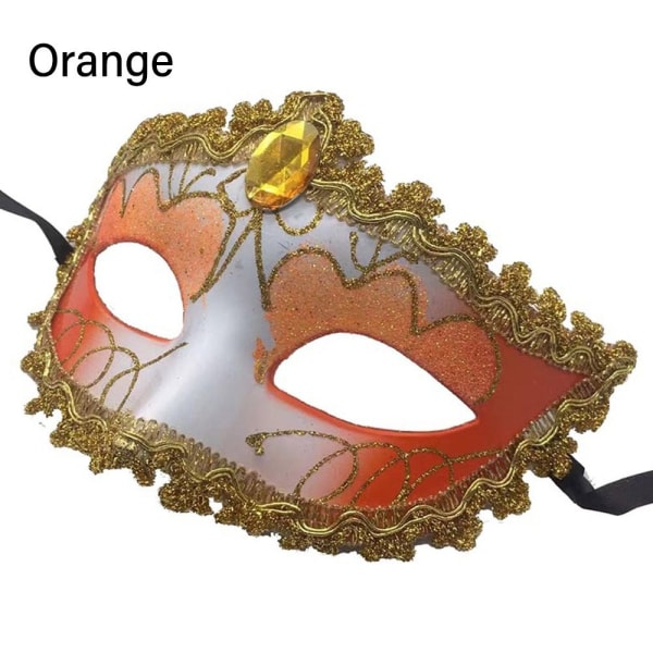 2 stycken Masquerade Tiara Dance Mask ORANGE 2ST 2ST orange 2pcs-2pcs
