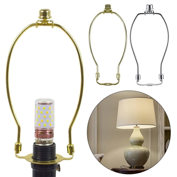 Lamp Harp Hållare Kit Lampskärm Fästen SILVER silver