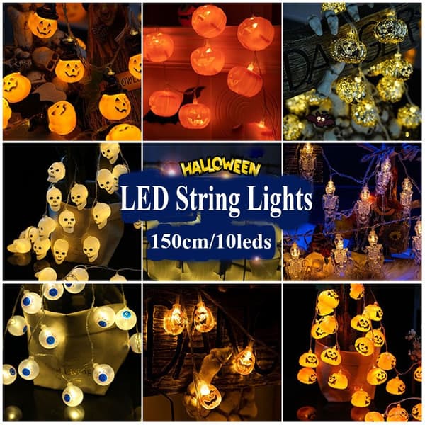 Halloween LED String Light Skeletons Lights 4 4 4