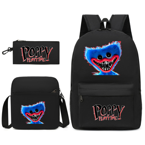 Poppy Playtime 3D Ryggsäck/Pennfodral/Messenger Bag black