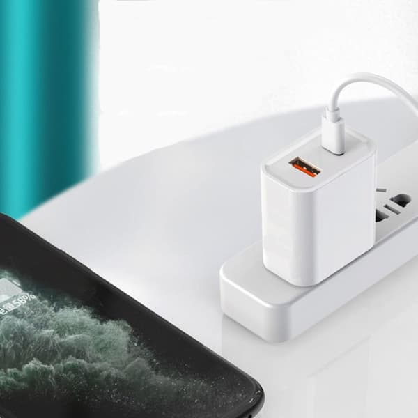 PD+QC Opladerblok PD Adapterstik USB C Ladeblok