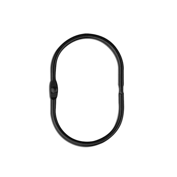 8 Stk Dusjgardinkroker Dusjringer SORT SORT black