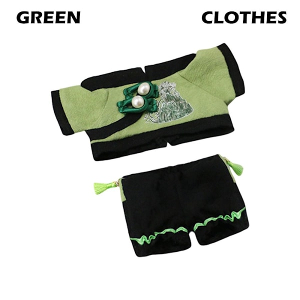 20cm Dukketøj Dukke Cheongsam GRØNT TØJ TØJ Green Clothes-Clothes