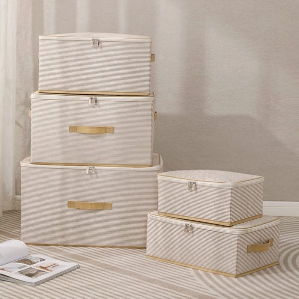 Vaatteiden säilytyslaukku Vaatekaappi Organizer GREY MM grey m-m
