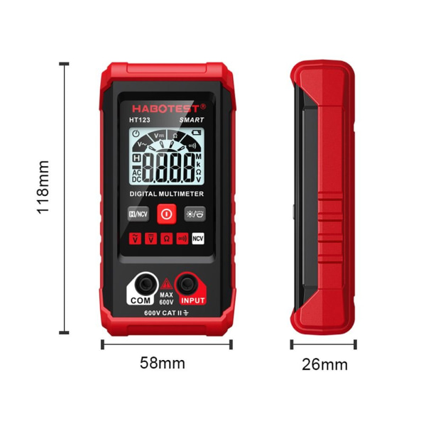 Digital Multimeter Spänningsdetektor Elektronisk testare