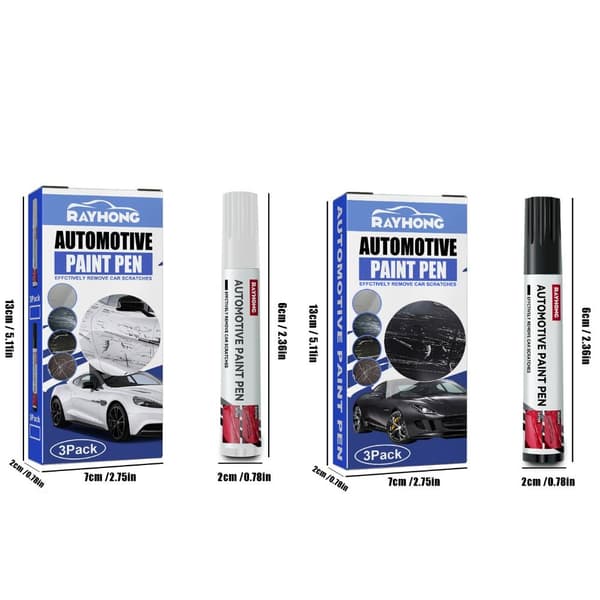 3 stk. Bilmaling Pen Auto Ridsefjerner SORT black