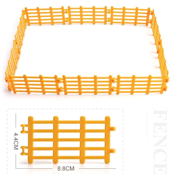 10/20 STK Simuleret Farm Hegn Sæt Faux Træ Hegn 3-10 STK 3-10pcs