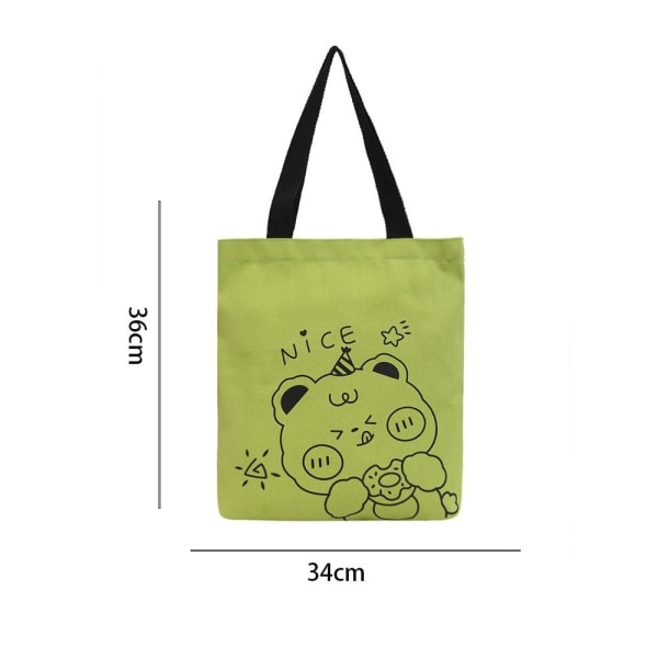 Cartoon Canvas Bag Handtag Väskor 1 1 1