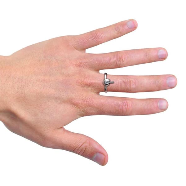 Långfingerringar metallring 10 10