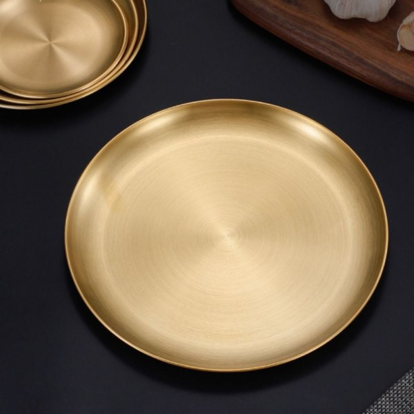 Pyöreät lautaset Luinen sylkemisastia GOLD-17CM GOLD-17CM Gold-17cm