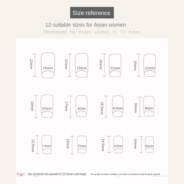 24stk False Nails Long Square French Z638