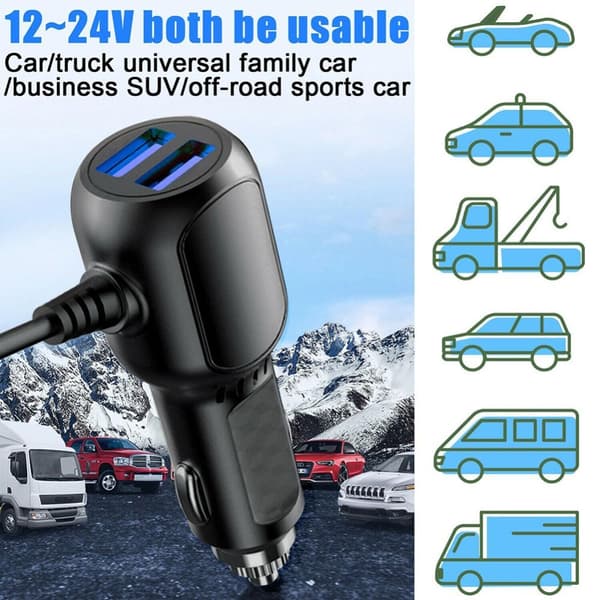 DVR Ladekabel Dash Cam Lader Billaderkabel