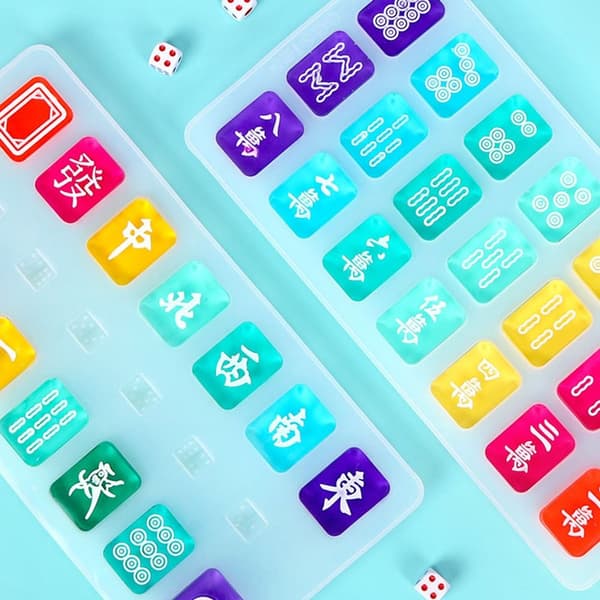 Mahjong Silikoneform Harpiksform B B B