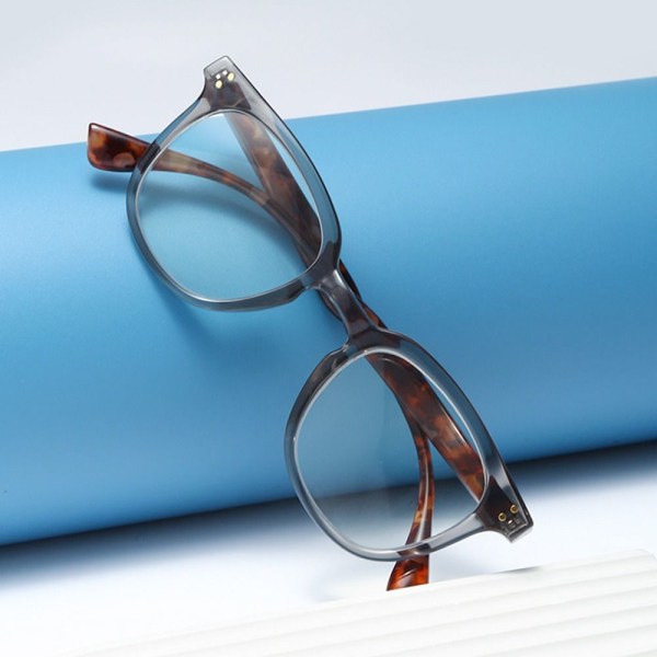 Lesebriller med anti-blått lys Runde briller TRANSPARANT Transparent Strength 400