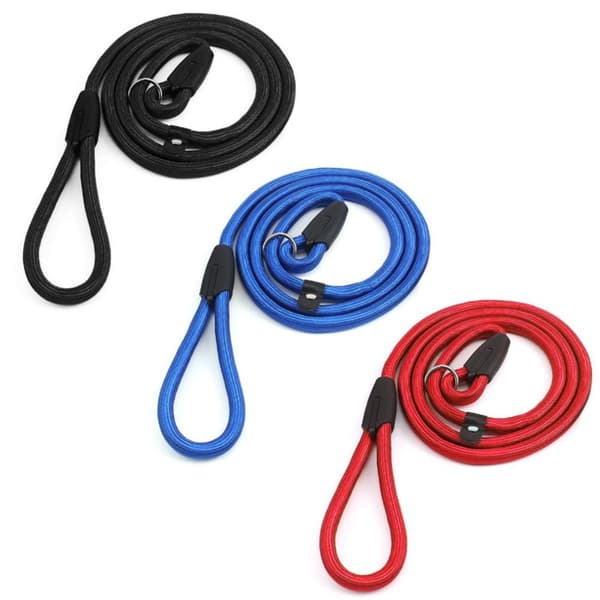 Kæledyr Traction Rope Dog Training Leash SORT black