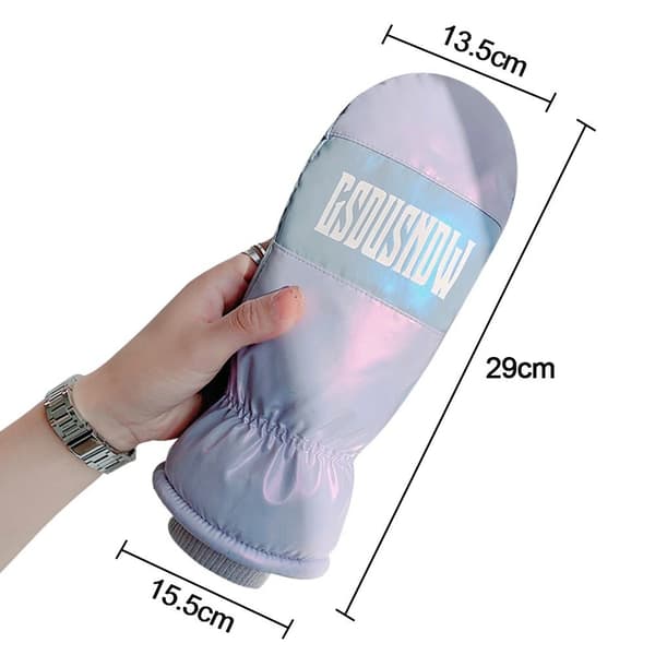 Varme Dame Ski Handsker Touch Screen Vanter SORT black