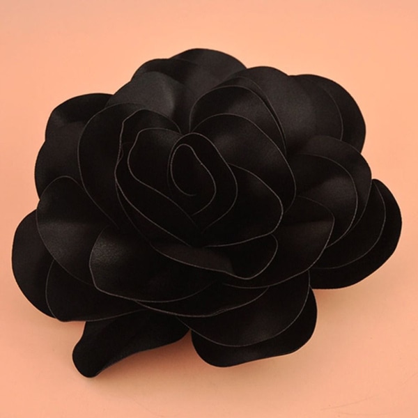 Hiusklipsi Satin Flower MUSTA Black