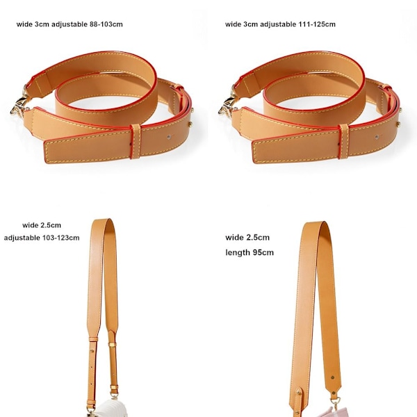 Handväska i äkta läder Axelrem Crossbody 07 07 07