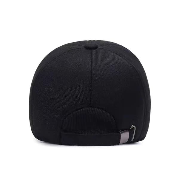 Vinterhattar Cap för män SVART Black