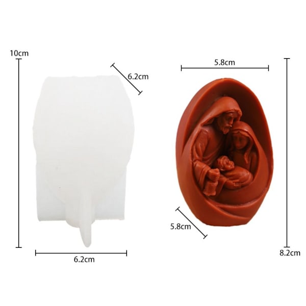 Lyseform Silikoneform 1 1 1
