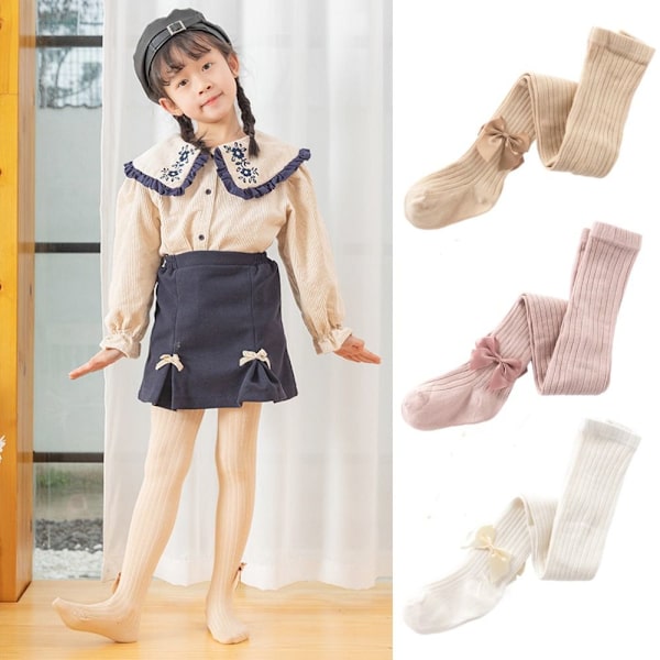 Baby sukkahousut Bowknot-sukkahousut NUDE M nude M