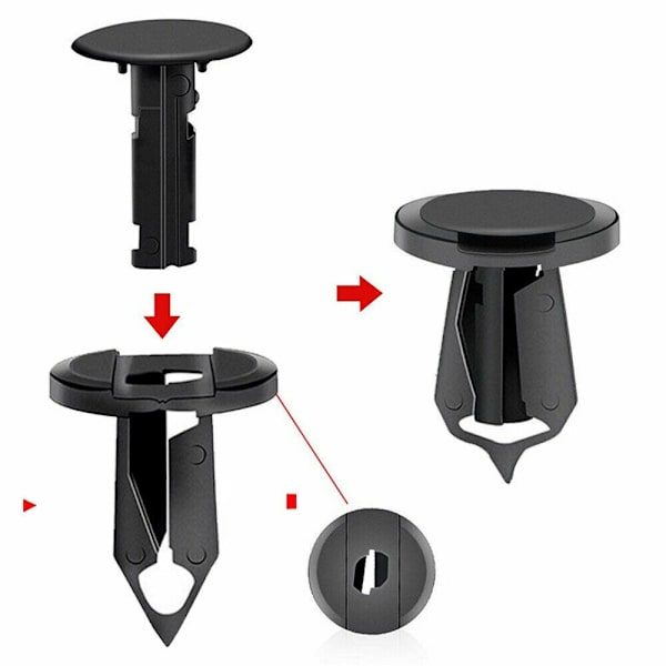 120ST Bil Anti-kollision Clip Hållare Bil Fäst Clips Trim
