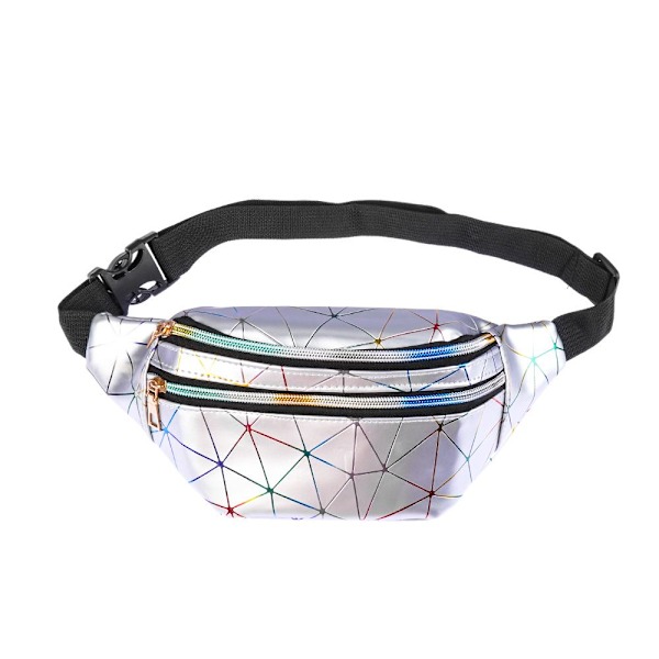 Midjepaket Laserbältesväskor SILVER silver