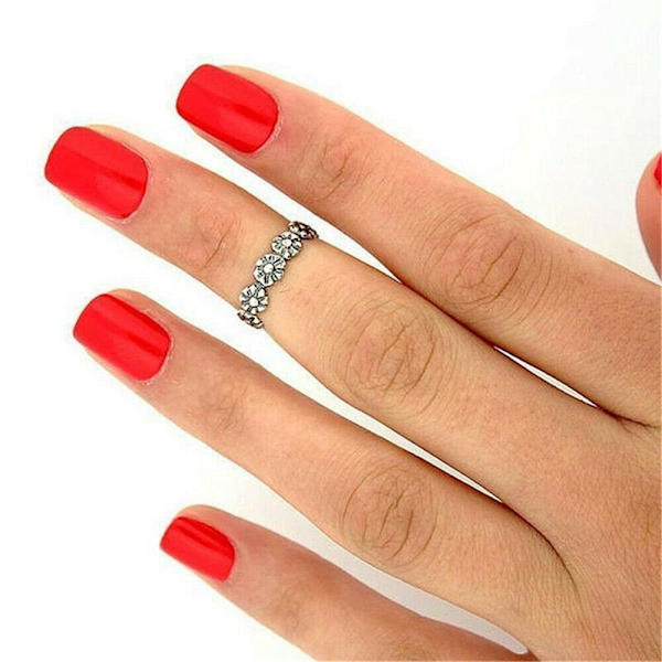 12 kpl / Set Foot Ring Set Open Finger Rings Varvasrenkaat