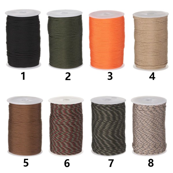 100 meter 9-Core Paracord Rope 550 Military Standard 2