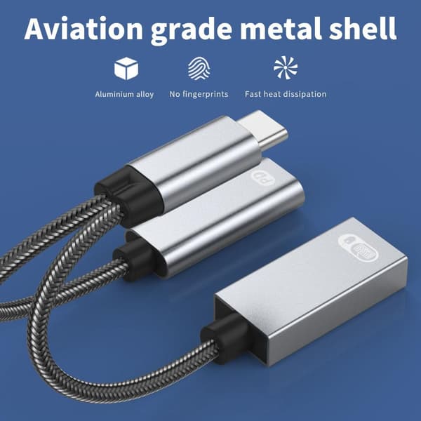 USB Typ C Kabel OTG Adapter SVART Black