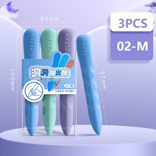 3st/box Enormt suddgummi Giant Eraser 02-M 02-M 02-M