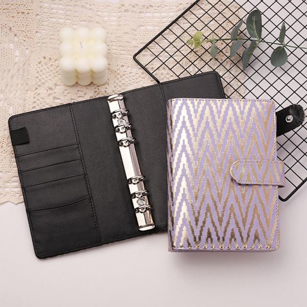 Budget Binder Money Organizer for kontanter LILLA KUN SKAL KUN purple only shell-only shell