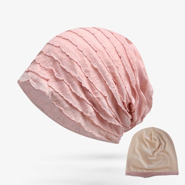 Turbanhat Muslimske hijabs PINK THICKEN THICKEN pink Thicken-Thicken