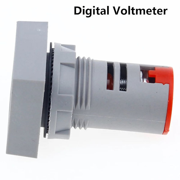 Digitaalinen Voltmeter Volt Voltage Tester Meter PUNAINEN Red