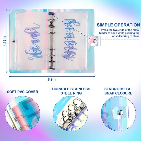 12 kpl / set kansiot taskut vetoketjukansiot A6-ONLY SHELL A6-Only Shell