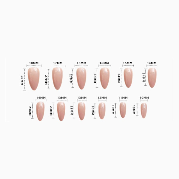 Almond Fake Nails False Nail 4 4 4