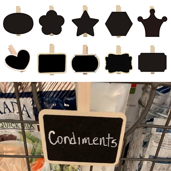 10 kpl / set Blackboard Clip -ilmoitustaulu 04 04 04