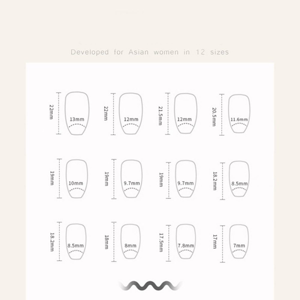 24st Fake Nails Short French JP2422 JP2422 JP2422