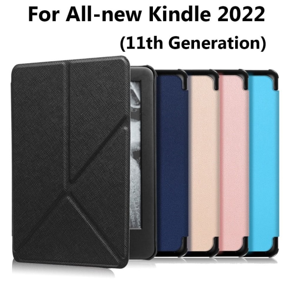 För helt nya Kindle 11:e generationens 2022 Smart Cover Black