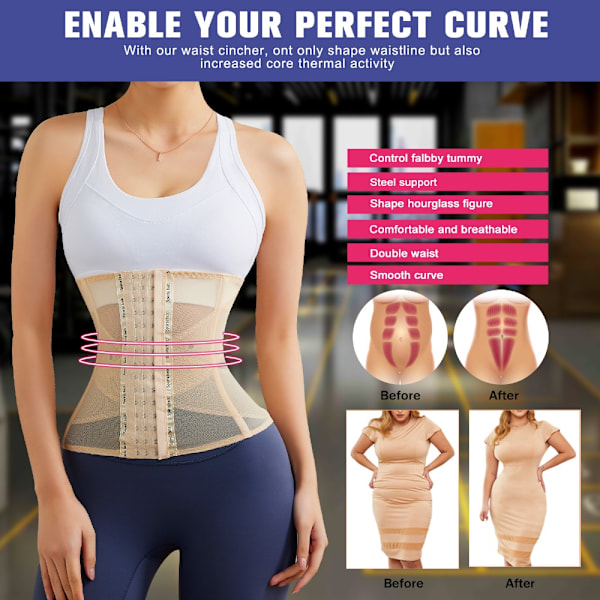 Shaper Waist Trainer Belly Waist Trainer SORT L black L