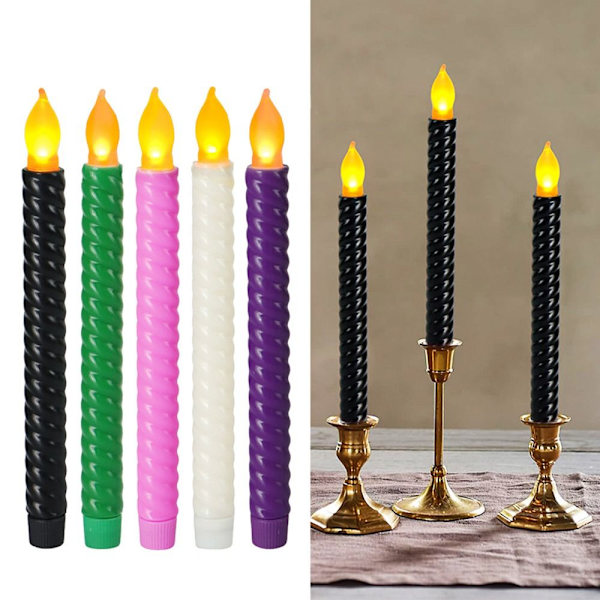 6STK Elektroniske stearinlys LED LILLA 6STK 6STK Purple 6Pcs-6Pcs