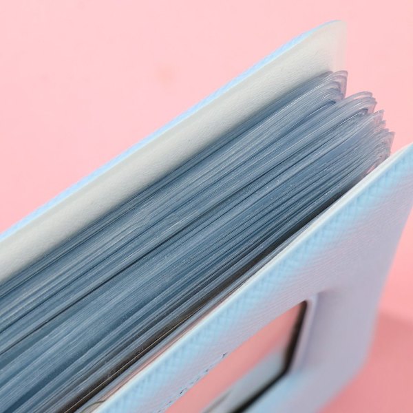 40 Fickor Fotoalbum Korthållare BLÅ Blue