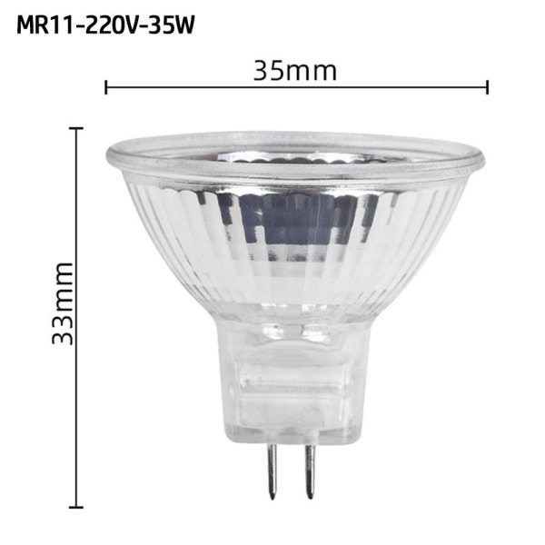 Kohdevalo halogeenilampun kuppi MR11-220V-35W MR11-220V-35W MR11-220V-35W