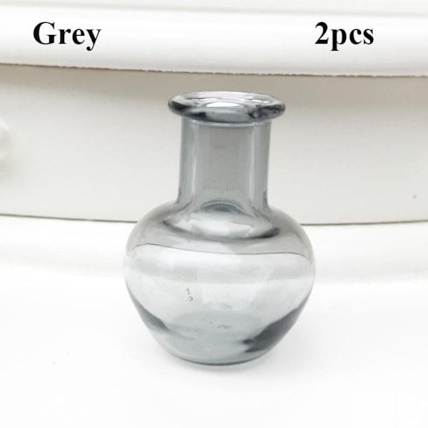 2 kpl Mini lasimaljakko keittiökoristeen HARMAA Grey