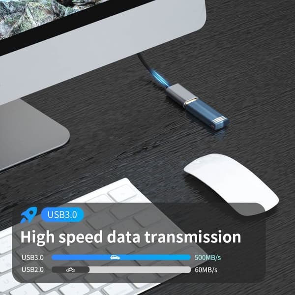 USB 3.0 förlängningskabel Datasladd 1M 1m