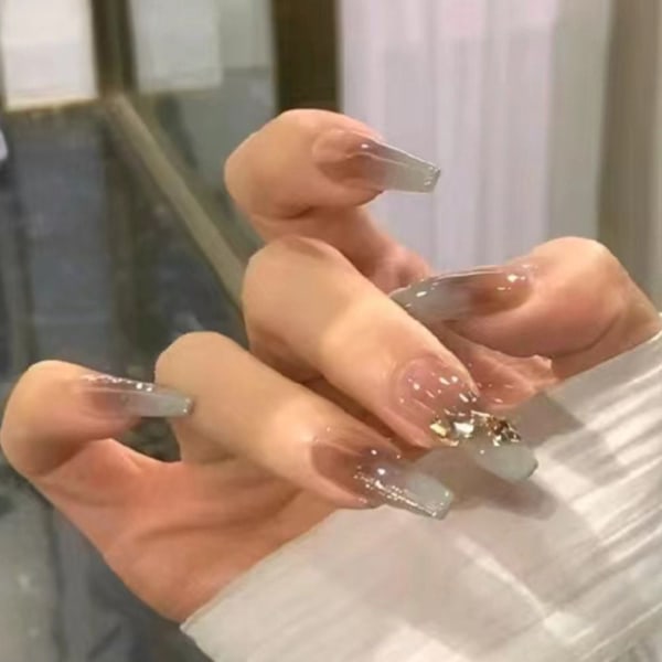 24st Fake Nails Long French Z594 Z594 Z594