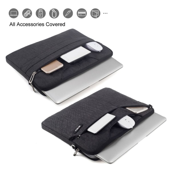 Notebook-taske Laptoptaske Etui GRÅ 13,3 TOMME 13,3 TOMME grey 13.3 inch-13.3 inch